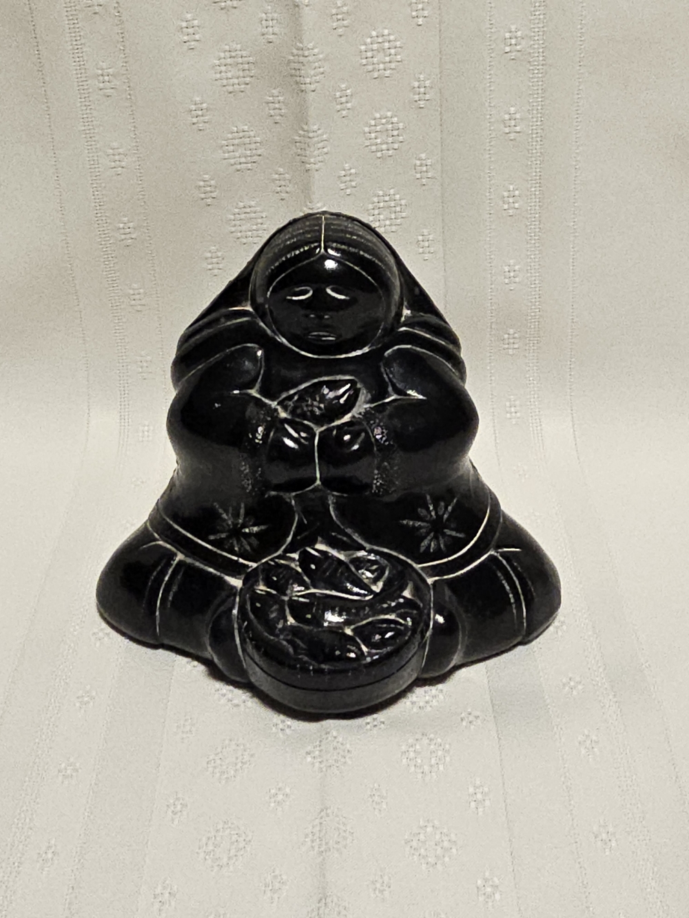 Aardvark Vintage 1972 Inuit- Style "The Fish Seller" Figurine - Made In Canada